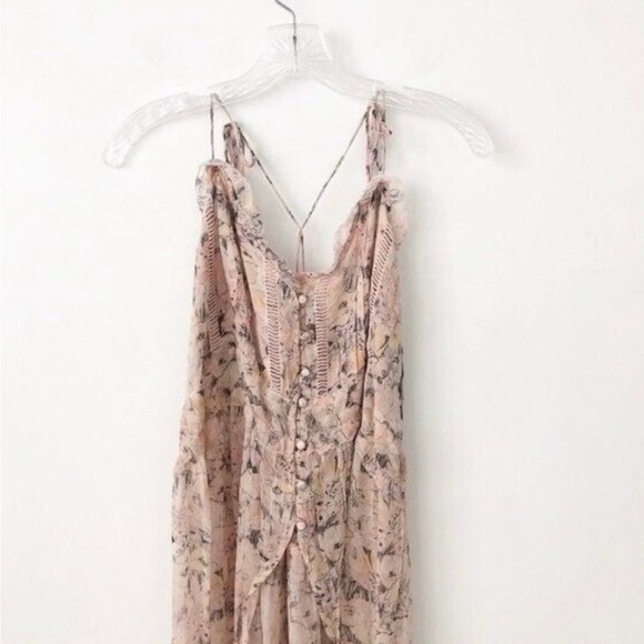 NWT Anthropologie Curtain Top 2X Pink Semi-Sheer Floral Duster - Picture 7 of 10